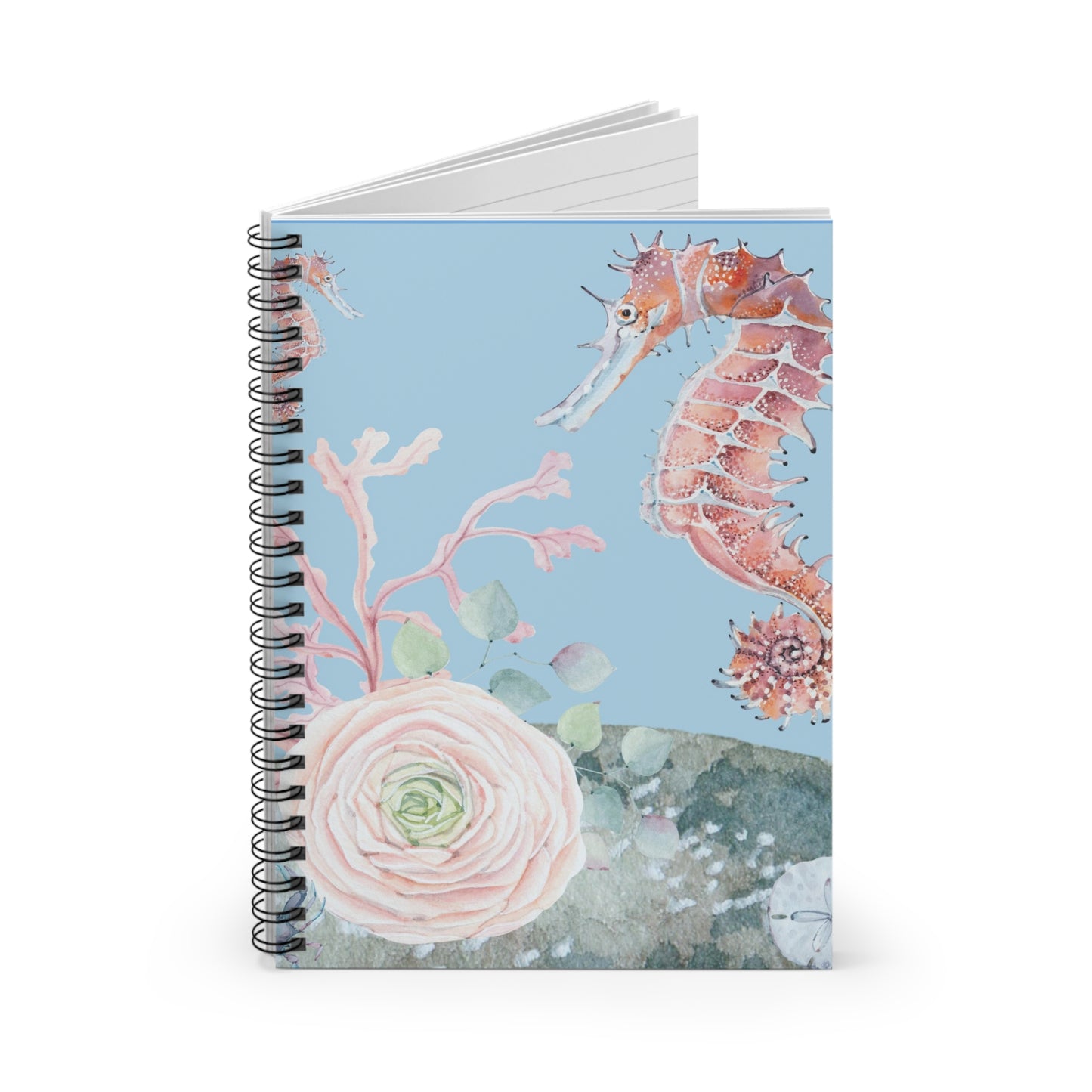 Watercolor Seahorse Journal