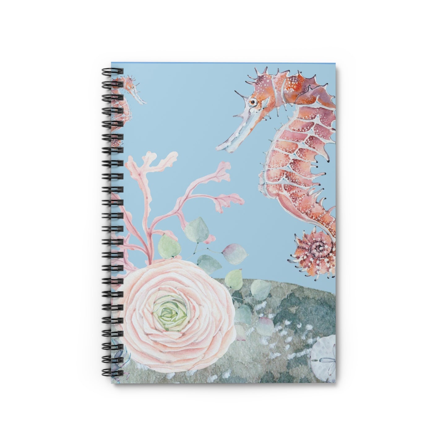 Watercolor Seahorse Journal