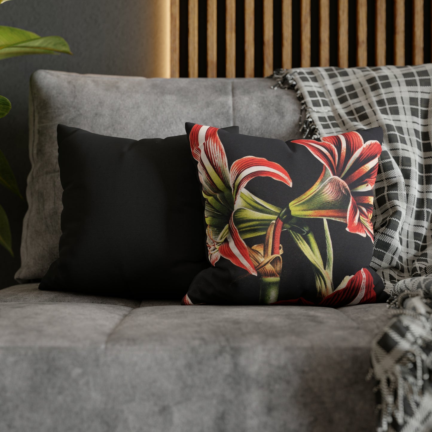 Amaryllis Square Pillow Case