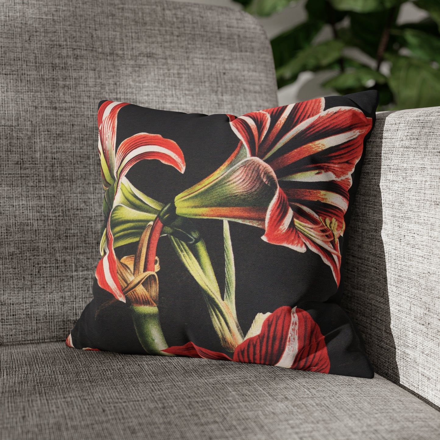 Amaryllis Square Pillow Case